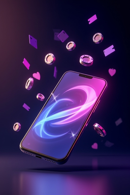 Celular com app de cassino
