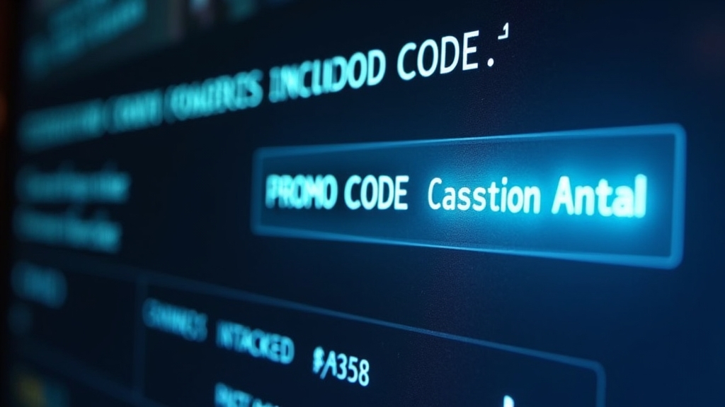 Formulário de cadastro com campo de código promocional iluminado